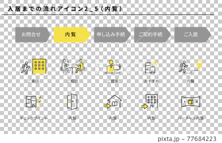 房地產，簡單圖標集2_5（視圖）的流向移動 77684223