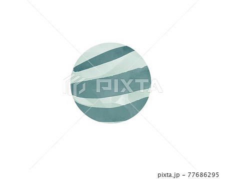 Watercolor Space Planets. Watercolor Space clipart, Cosmos, retro planets isolated. Comets, moon, stars, osteroid, stylized planets set - illustration. Vintage planets illust 77686295