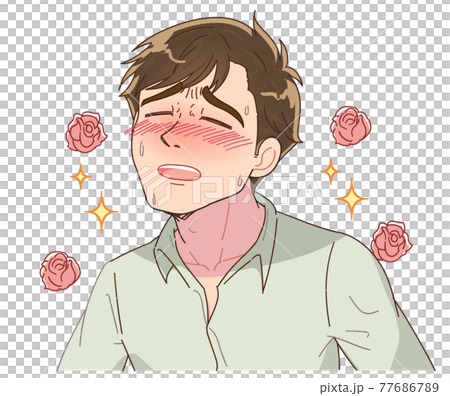 気持ちよさそうな男性 77686789