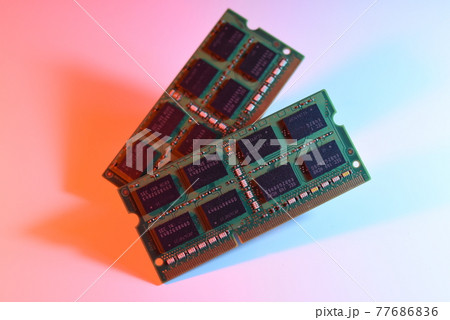 パソコンの主記憶装置（メモリ） 77686836