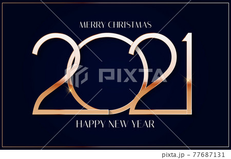 Happy New Year 2021 Holiday Background Template. Vector Illustration 77687131