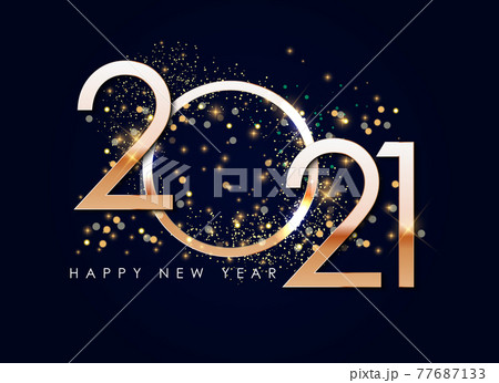 Happy New Year 2021 Holiday Background Template. Vector Illustration Happy New Year 2021 Holiday Background Template. Vector Illustration 77687133