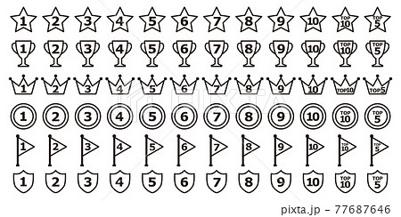 ランク　ランキング　アイコン 77687646