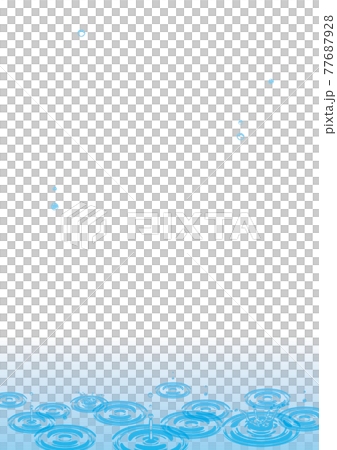梅雨のイメージ/梅雨のフレーム/梅雨の背景素材 77687928