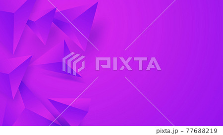 Abstract Triangle Background. 3D Triangles 77688219