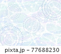 キラキラ水色の水面。水面に広がる波紋。 77688230
