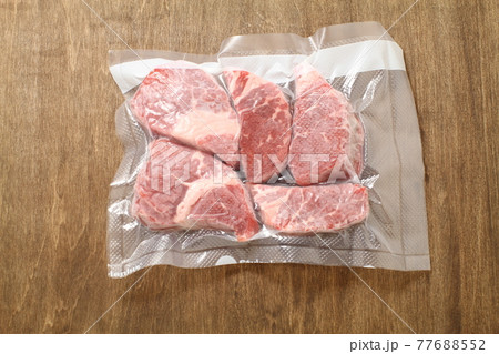 牛肉の冷凍真空保存 牛肉の冷凍真空保存 77688552