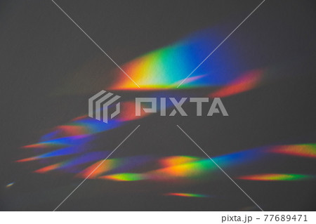 Prism Rainbow Specs on Grey Background Overlay Prism Rainbow Specs on Grey Background Overlay 77689471