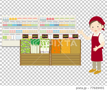 在零售店工作的女員工 在零售店工作的女員工 77689491