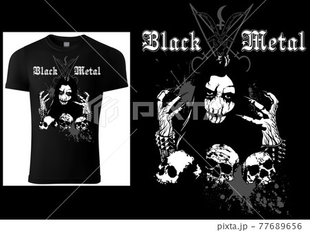 Corpse Paint T-shirt Gothic Black Metal 77689656