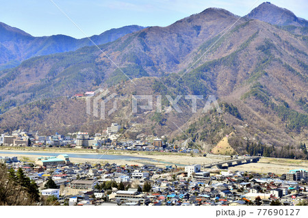 戸倉上山田温泉/大正橋周辺を望む(長野県千曲市)【2020.4】 戸倉上山田温泉/大正橋周辺を望む(長野県千曲市)【2020.4】 77690127