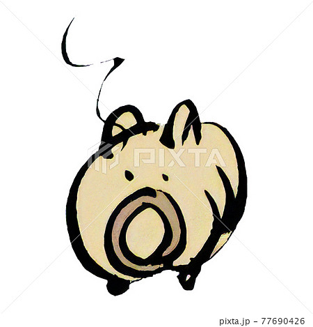 シンプルで可愛らしい挿絵に使える蚊取り線香のイラスト 77690426