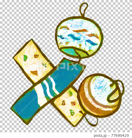 可愛いシンプルな風鈴のイラストのイラスト素材