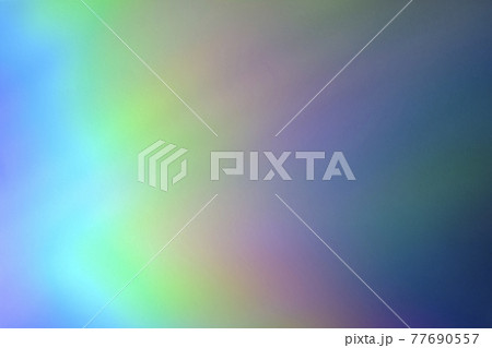 Blurred rainbow light refraction texture overlay effect for photo and mockups. Organic holographic flare on a white wall. Shadows for natural light effects 77690557