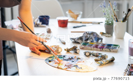 painting process choose color art school creating 77690715