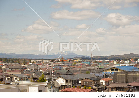 奥州市水沢から見た岩手山 奥州市水沢から見た岩手山 77691193