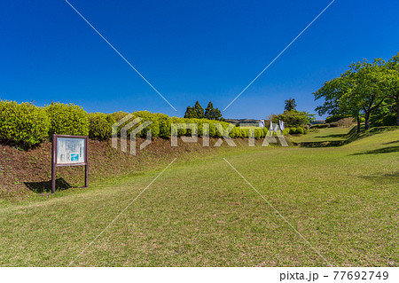 （静岡県）新緑が美しい、山中城址公園 77692749