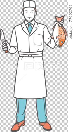 Japanese cook with sea bream (whole body) 77692763