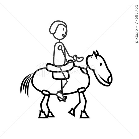 abstract horse with saddle abstract horse with saddle 77695761