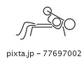 simple body builder with dumbbell 77697002