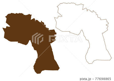 Bentheim district (Federal Republic of Germany, rural district, State of Lower Saxony) map vector illustration, scribble sketch County of Bentheim map Bentheim district (Federal Republic of Germany, rural district, State of Lower Saxony) map vector illustration, scribble sketch County of Bentheim map 77698865