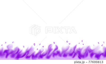紫の炎のラインエフェクトのイラスト素材