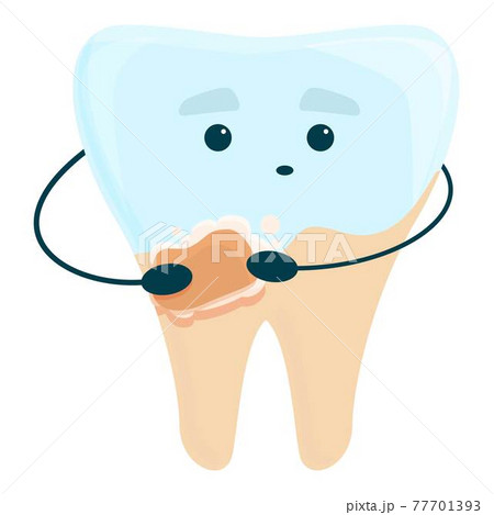 Teeth whitening care icon, cartoon style Teeth whitening care icon, cartoon style 77701393