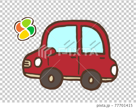 かわいい高齢者マーク 車 Car ドライブ 手書きイラスト素材のイラスト素材