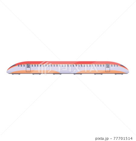 Passenger express train icon, cartoon style 77701514