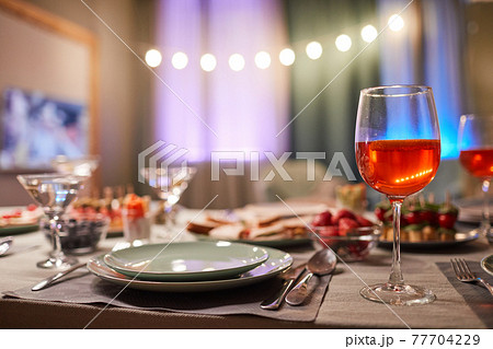 Dinner Table at Home Dinner Table at Home 77704229