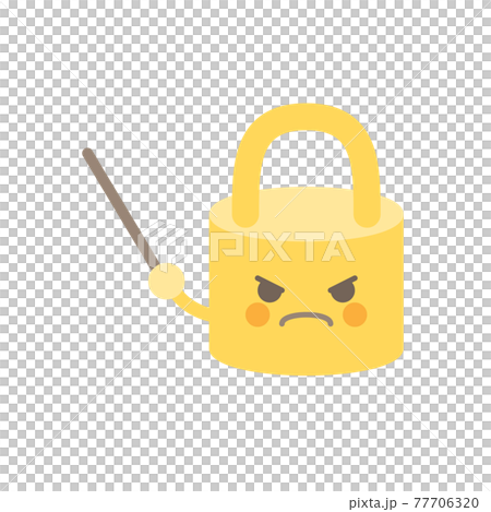 Pointer padlock get angry - Stock Illustration [77706320] - PIXTA