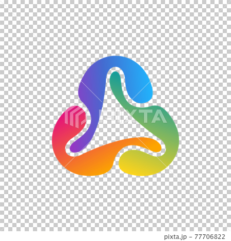 abstract geometry connection logo symbol icon 77706822