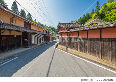 岡山県 吹屋 下谷の街並み 岡山県 吹屋 下谷の街並み 77706980