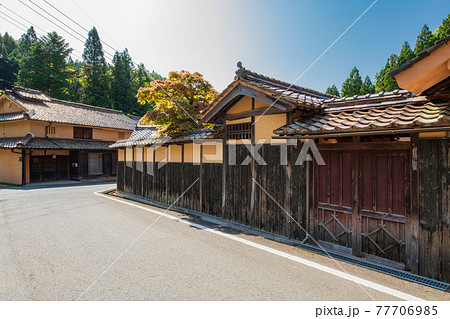 岡山県 吹屋 下谷の街並み 岡山県 吹屋 下谷の街並み 77706985