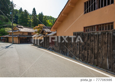 岡山県 吹屋 下谷の街並み 岡山県 吹屋 下谷の街並み 77706986