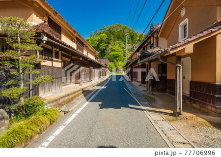 岡山県 吹屋 下谷の街並み 岡山県 吹屋 下谷の街並み 77706996