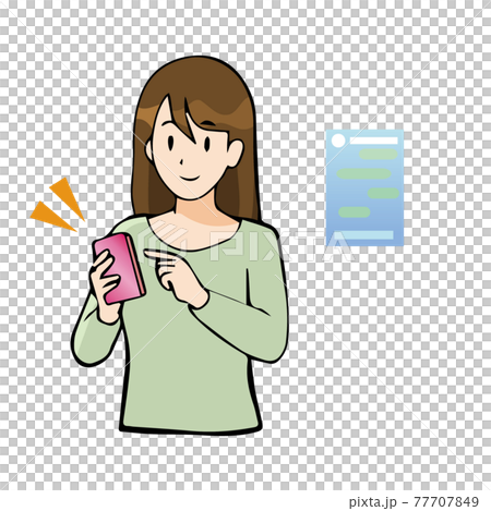 snsをチェックする、LINEで登録、友達登録 77707849