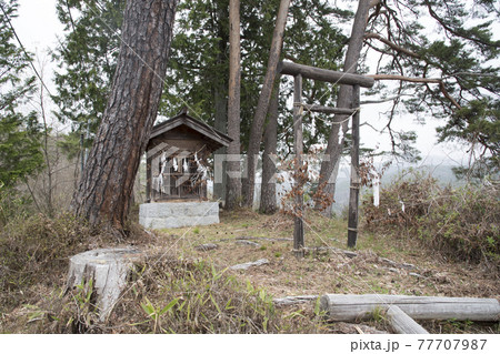 駒場城　出丸跡に建つ祠 77707987