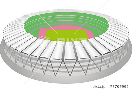 小笠山総合運動公園エコパスタジアムのイラスト素材
