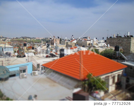 エルサレム 旧市街 ジオラマ風 エルサレム 旧市街 ジオラマ風 77712026