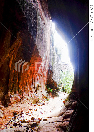 南米ボリビアの秘境、トロトロ渓谷の美しい地形と恐竜の足跡やUmajalanta鍾乳洞 77715074