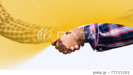 Abstract technology background over two businessmen shaking hands against white background Abstract technology background over two businessmen shaking hands against white background 77715201