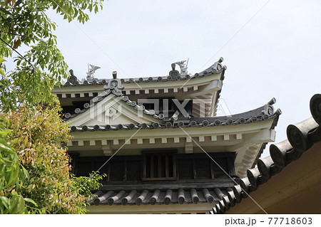 西尾市歴史公園の本丸丑寅櫓(愛知県西尾市) 西尾市歴史公園の本丸丑寅櫓(愛知県西尾市) 77718603