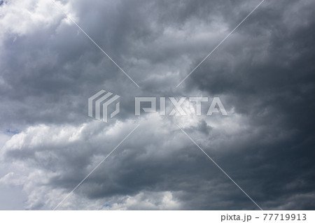 Dramatic clouds in stormy weather 77719913