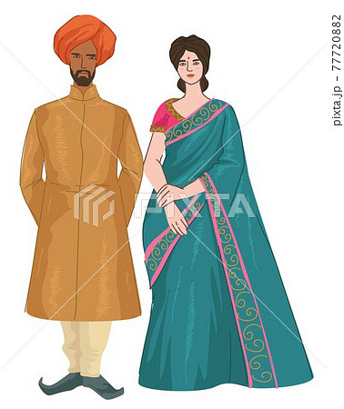 Elaborate Textiles in Indian Dress Drawings | Fashion illustration sketches  dresses, Fashion illustration dresses, Illustration fashion design