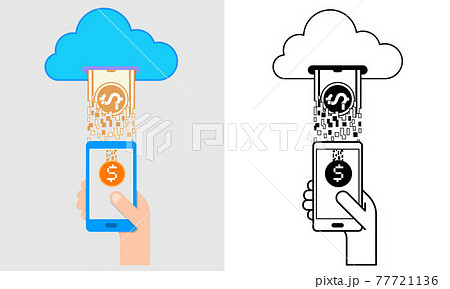 Money from cloud to mobile 77721136