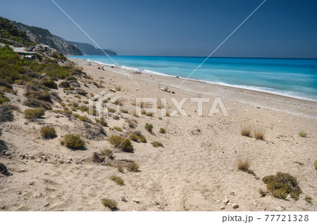 Gialos beach in Lefkada Ionian island, Greece 77721328