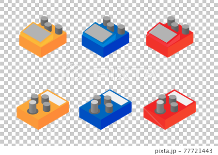アイソメトリックなエフェクターのイラスト素材