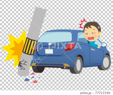 自動車による物損事故 77721540