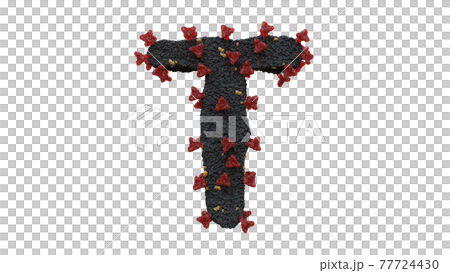 Corona Virus Typeface text T Corona Virus Typeface text T 77724430